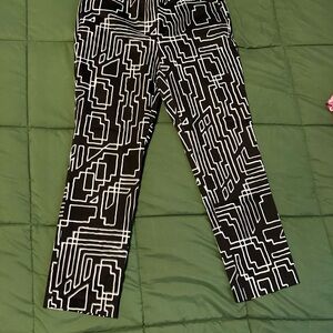Worthington Black and White Patterned Pants